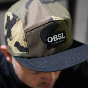 OBSL LOGO 5PANEL CAP [CAMO]